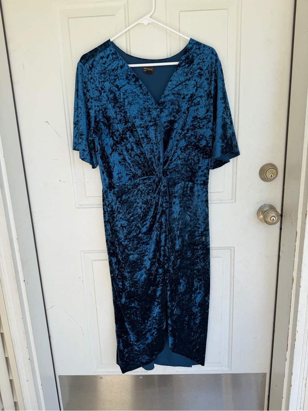 Free Press Blue Velvet dress size M